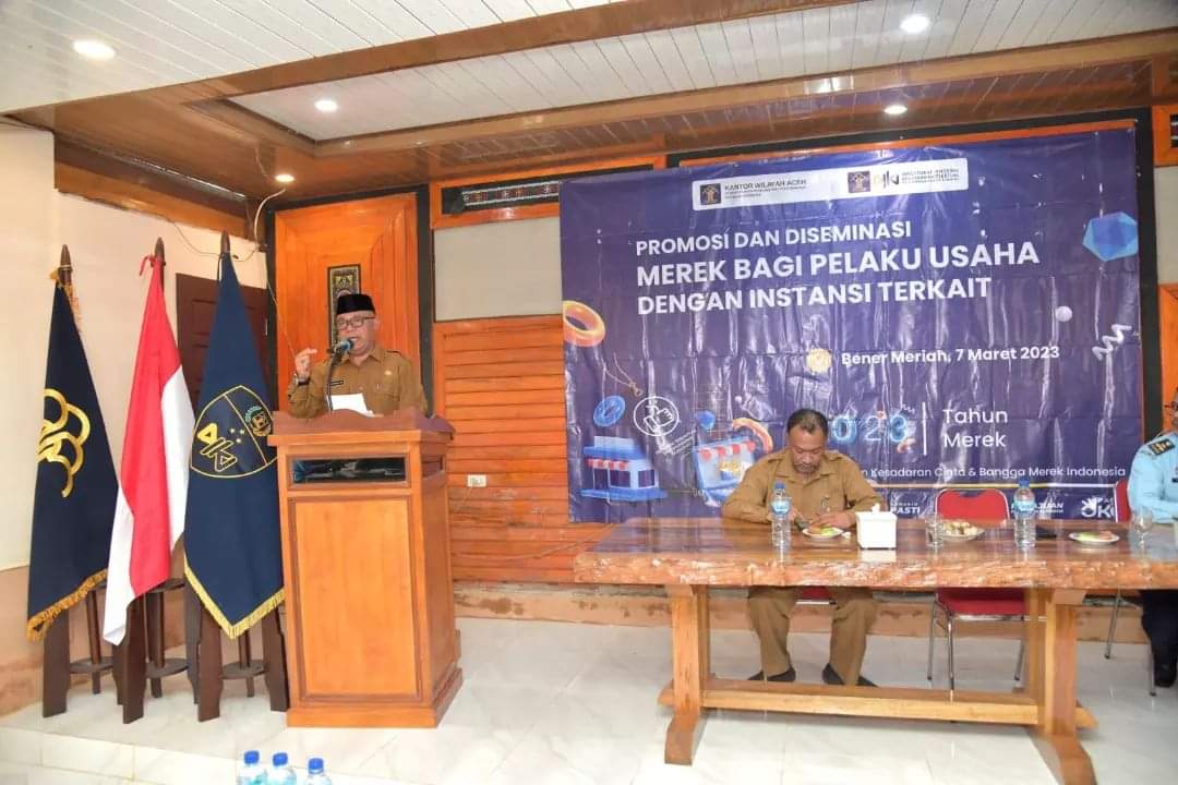 Asisten II Sayutiman Membuka Acara Promosi Dan Diseminasi Merek Kepada Pelaku Usaha