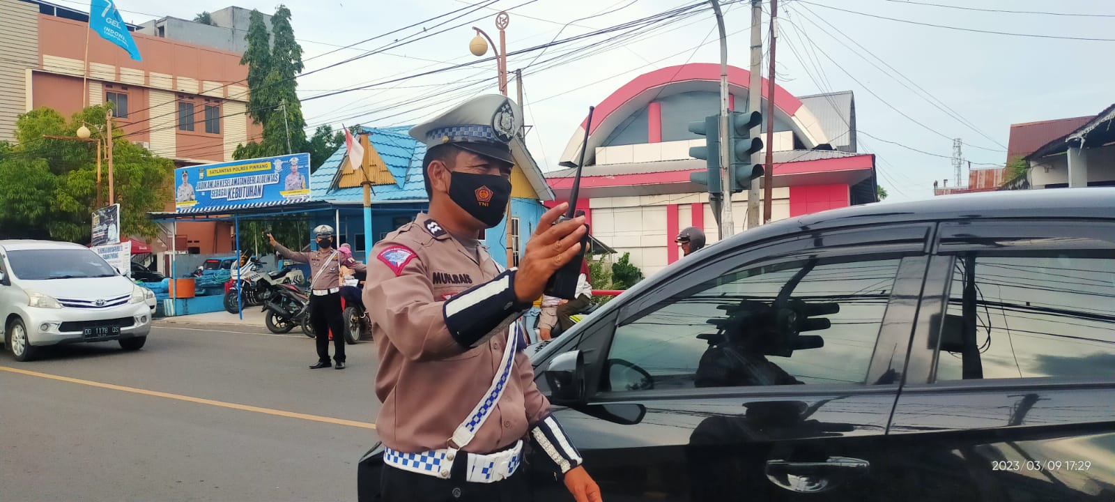 Unit Turjawali Satlantas Polres Pinrang Intens Gatur Dan Himbauan Kamseltibcarlantas Jelang Ramadhan