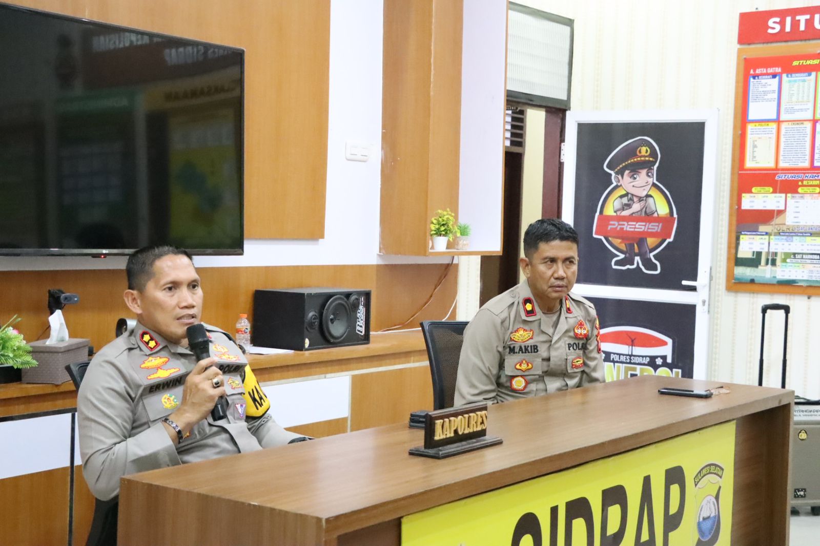 Jelang Bulan Suci Ramadhan, Kapolres Sidrap Laksanakan Rapat Koordinasi Bersama PJU dan Kapolsek