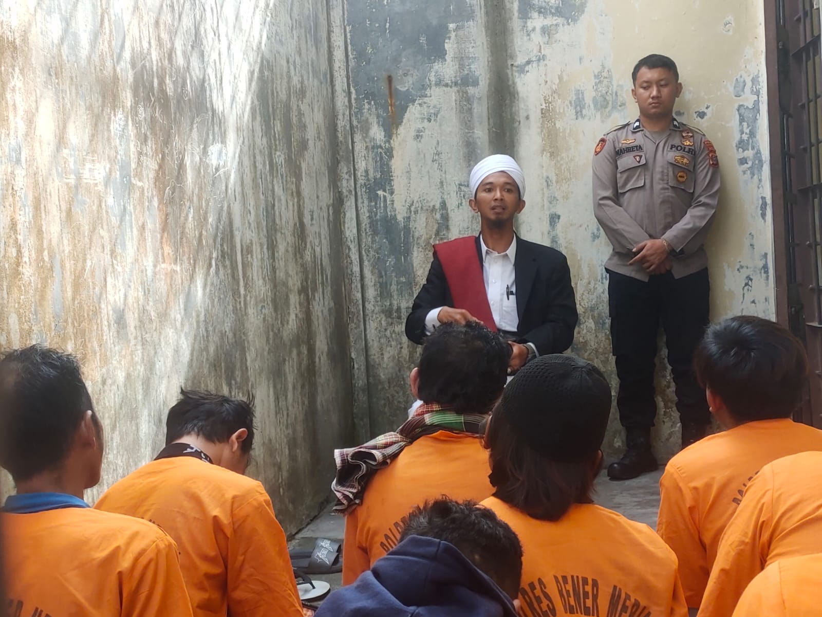 Tahanan Rutan Polres Bener Meriah Diberi Siraman Rohani, Ini Tujuannya