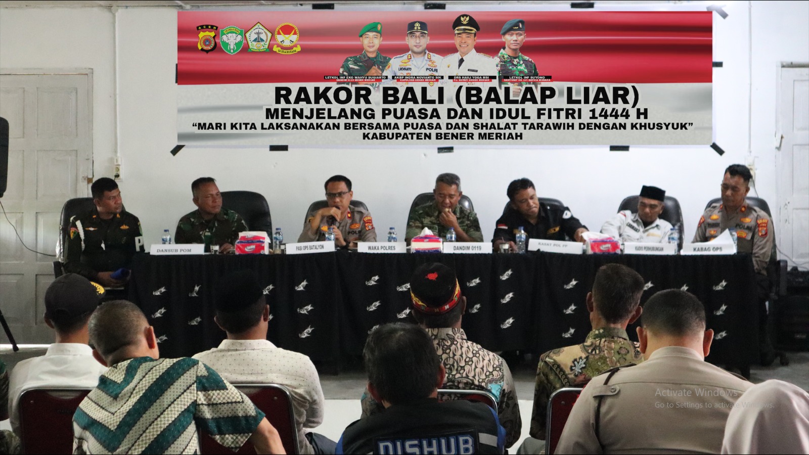 Polres Bener Meriah Bersama Instansi Terkait Gelar Rapat Koordinasi Antisipasi Balap Liar