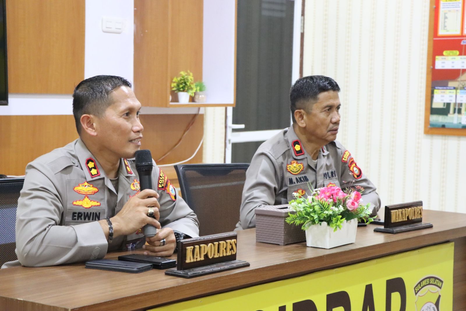 Kapolres Sidrap Pimpin Rakor Internal Terkait Kesiapan Operasi Ketupat 1444H