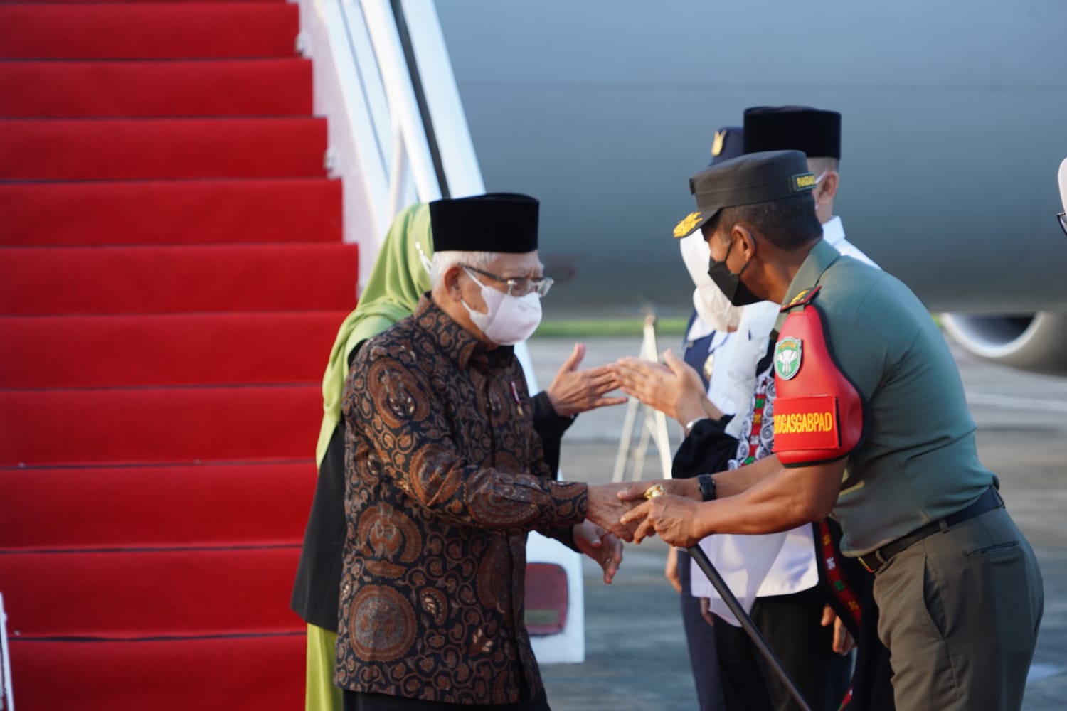 Pangdam IM Sambut Kedatangan Wakil Presiden Republik Indonesia K.H. Ma’ruf Amin ke Provinsi Aceh