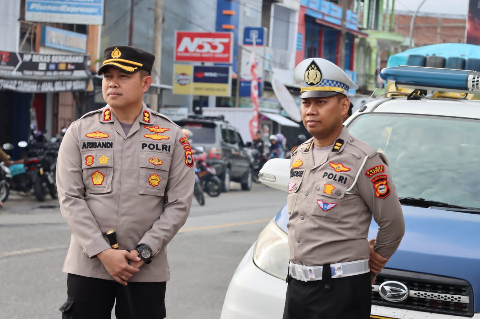 Polres Luwu Giatkan Pos Sore Amankan Warga Berburu Takjil