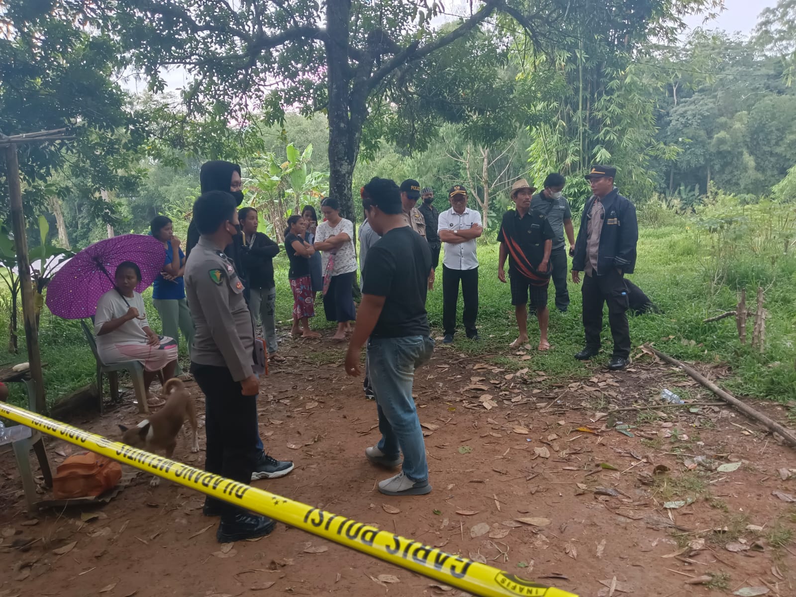 Tim Gabungan Polres Toraja Utara Dan Polsek Sanggalangi’ Datangi TKP Penemuan Jenazah di Lembang Rinding Batu