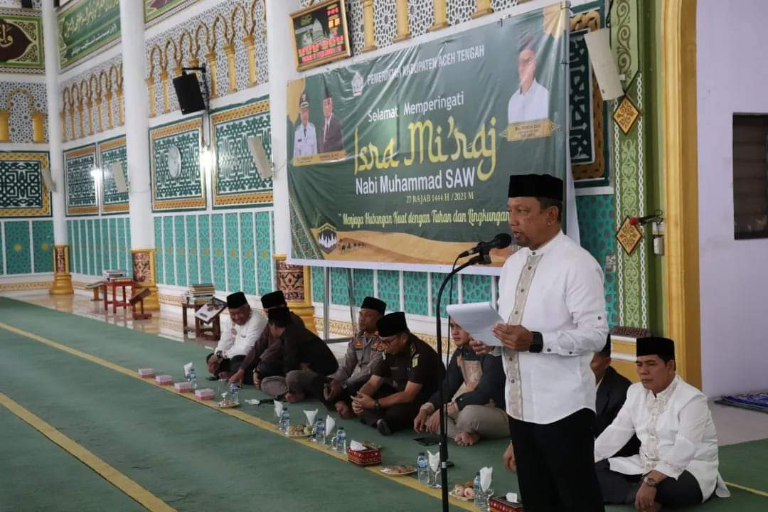 Hadiri Peringatan Isra Miraj 1444 H di Masjid Agung Ruhama, Pj. Bupati Sampaikan Ini