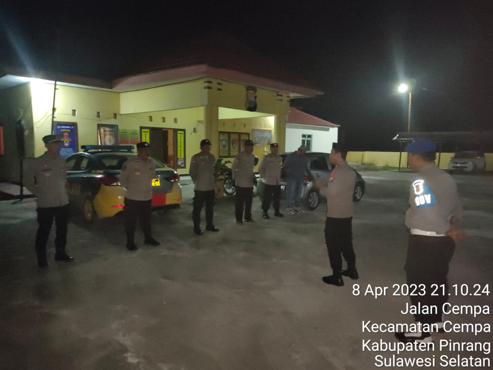 Kapolsek Cempa Bersama Personil Polsek Cempa Menggelar Patroli Biru dan Operasi Cipkon