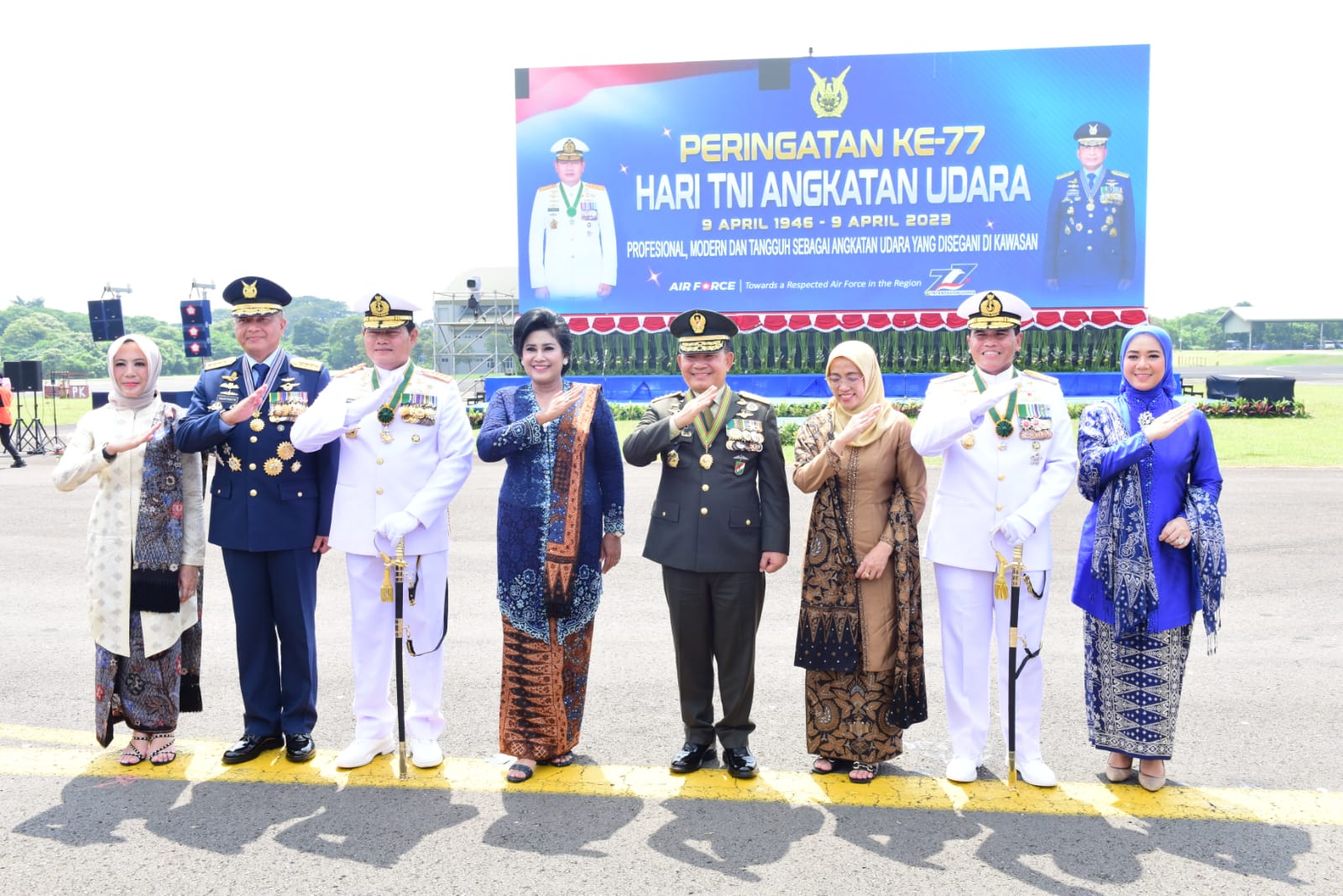 Kasad Hadiri HUT Ke-77 TNI Angkatan Udara