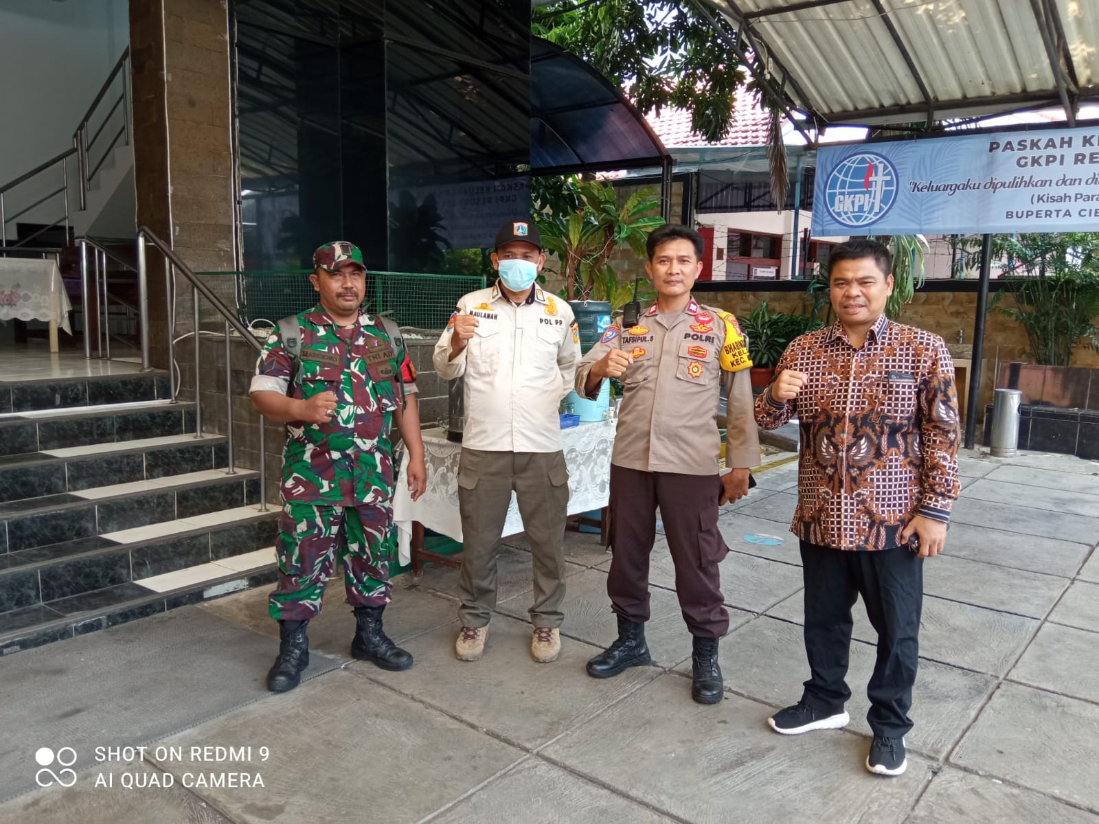 Babinsa Koramil 01/Menteng Laksanakan Giat Perayaan Misa Hari Raya Paskah Th 2023