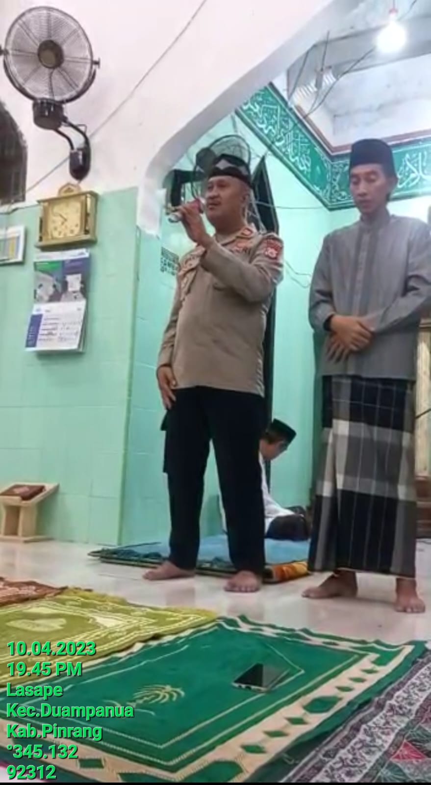 Kapolsek Duampanua Pinrang,Iptu Bakri : Mari Menjaga Sinergitas dan Mempererat Tali Silaturrahmi.