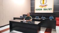 Kapenrem 064/MY, Mengikuti Rakornis Penerangan TNI Secara Virtual