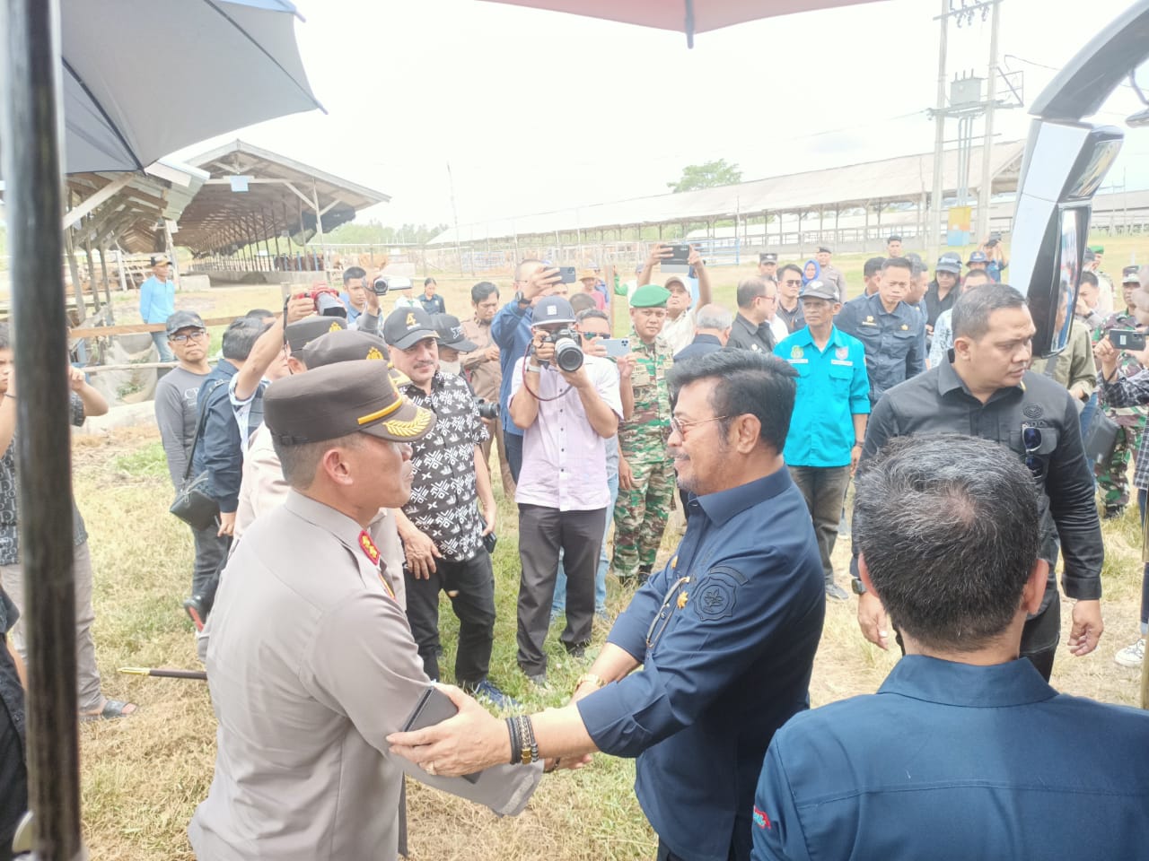 Akbp Erwin Syah Dampingi Kementan dalam Kunjungan Kerjanya di kabupaten Sidrap