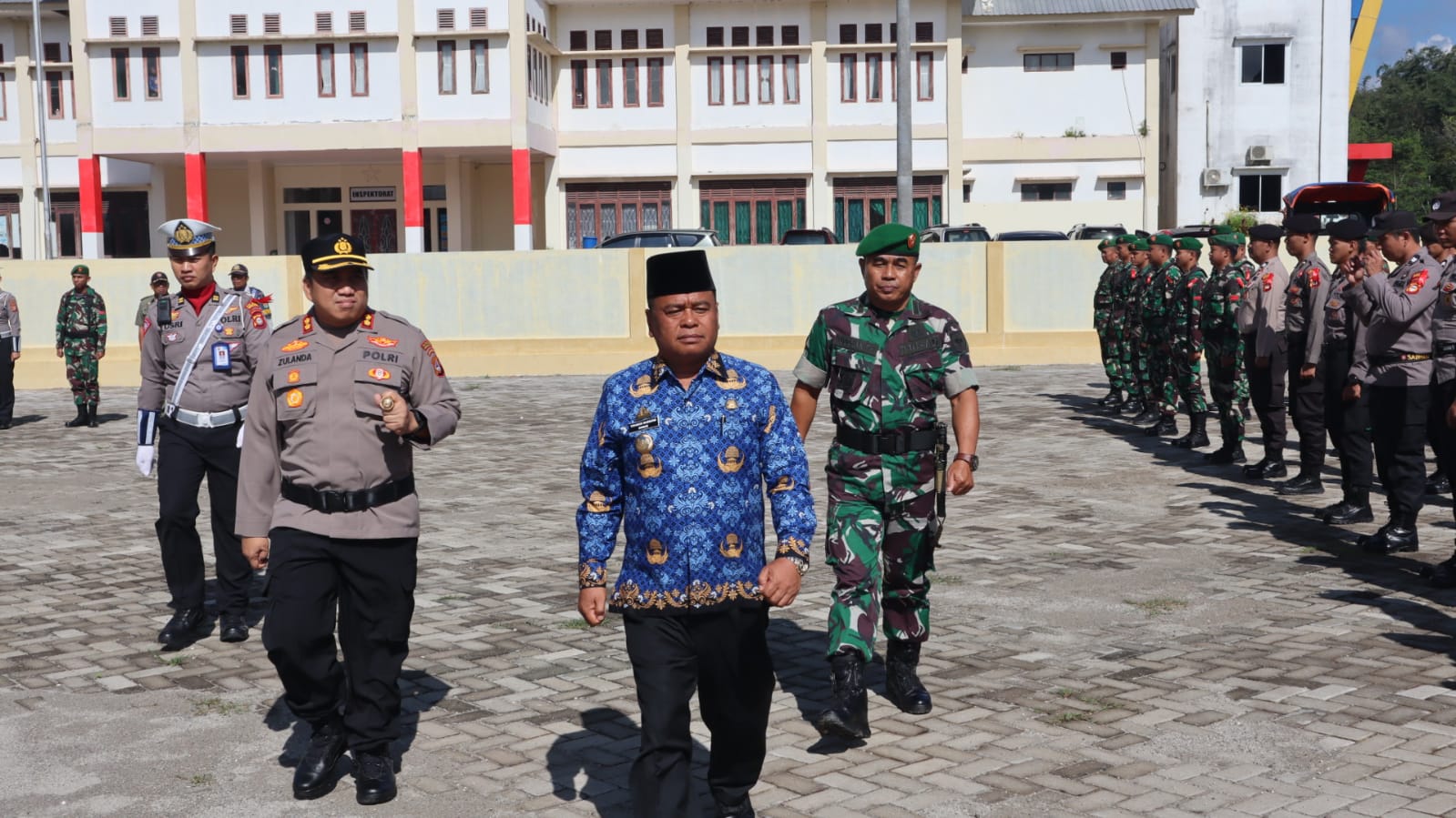 Polres Toraja Utara Laksanakan Apel Gelar Pasukan Ops Ketupat 2023