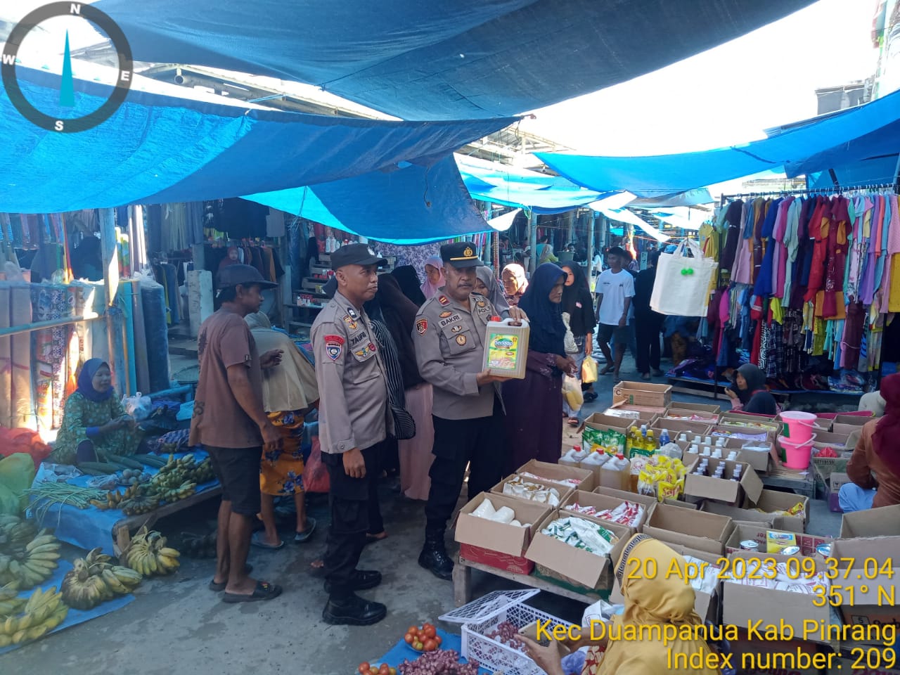 Personel Polsek Duampanua Giat Patroli KRYD Jelang Hari Raya Idul Fitri 1444 H