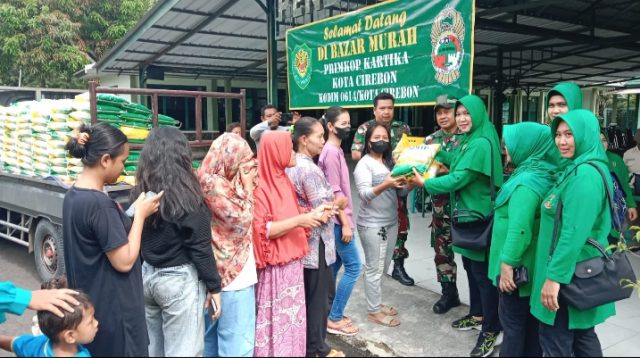 Kodim 0614/Kota Cirebon Gelar Bazar Murah Ramadhan 1444H/2023