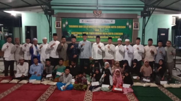 Kodim 0614/Kota Cirebon gelar kegiatan Tarhim Forkopimda dan Santuni anak Yatim Piatu.