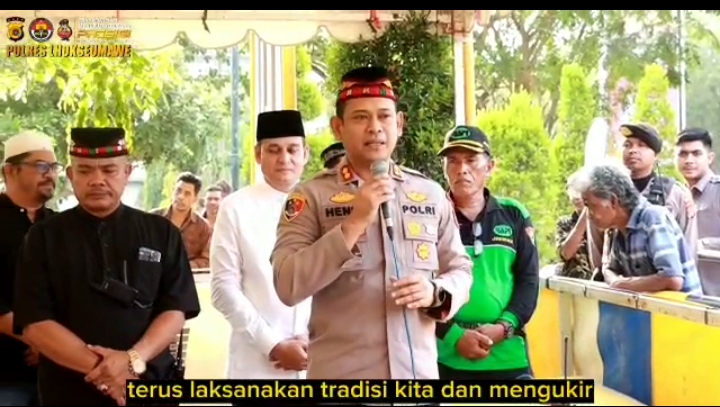 Bagi Kanji Rumbi di Islamic Center, AKBP Henki Ismanto : Sudah Menjadi Tradisi Sejak 13 Tahun Silam