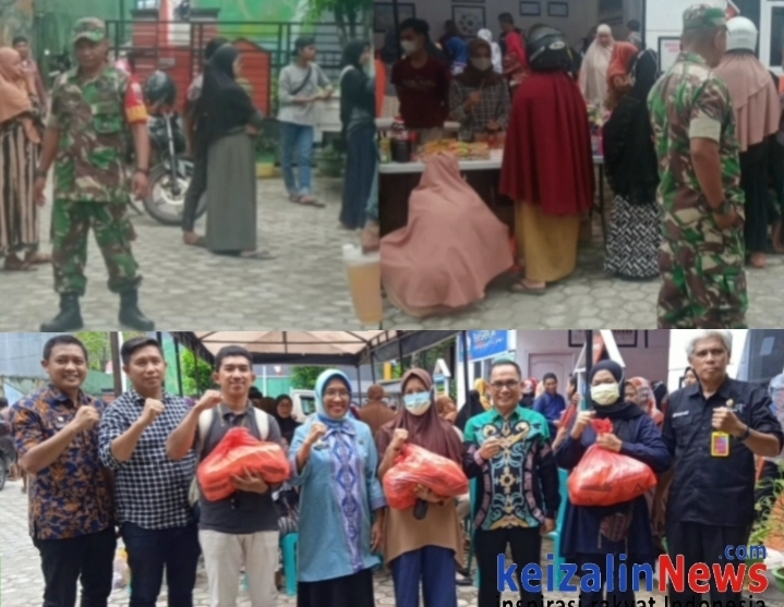 Laode Anton Babinsa Kelurahan Bende : Pantau Kegiatan Pasar Murah Dalam Rangka Bulan Suci Ramadhan 1444 H /2023 M. Oleh Dinas Perdagangan Kota Kendari.