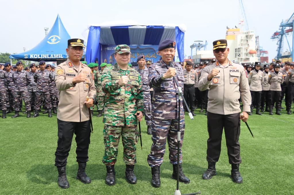 Dandim 0502/JU Hadiri Apel Khusus Halal Bihalal TNI – POLRI