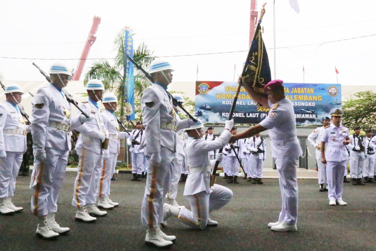 DANLANTAMAL III JAKARTA PIMPIN SERAH TERIMA JABATAN STRATEGIS DANLANAL PALEMBANG