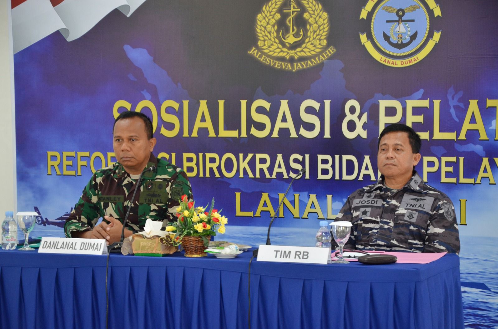 Personel Lanal Dumai Ikuti Pelatihan Reformasi Birokrasi Bidang Pelayanan Publik