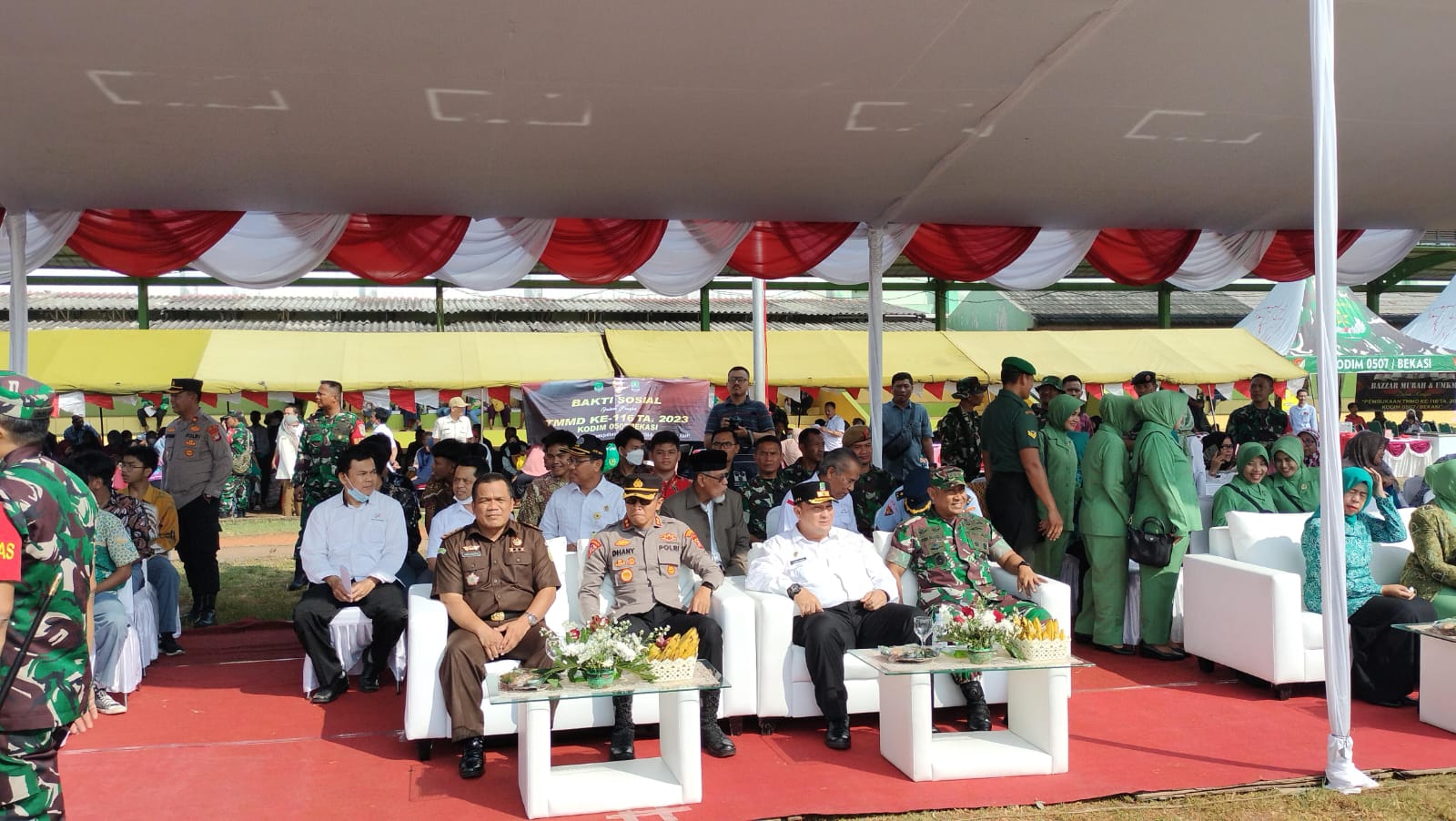 Wakapolres Metro Bekasi Kota hadiri Pembukaan TMMD Reguler ke 116 Kodim 0507 Bekasi