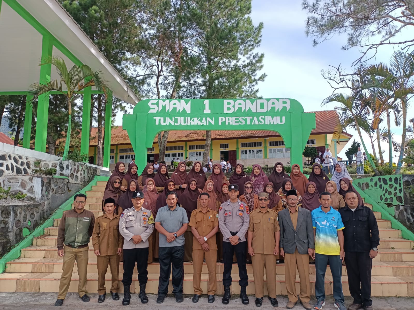 Saweu Sikulah di SMAN 1 Bandar , Kanit SPKT Polsek Bandar Himbau Siswa Siswi Jauhi Narkoba