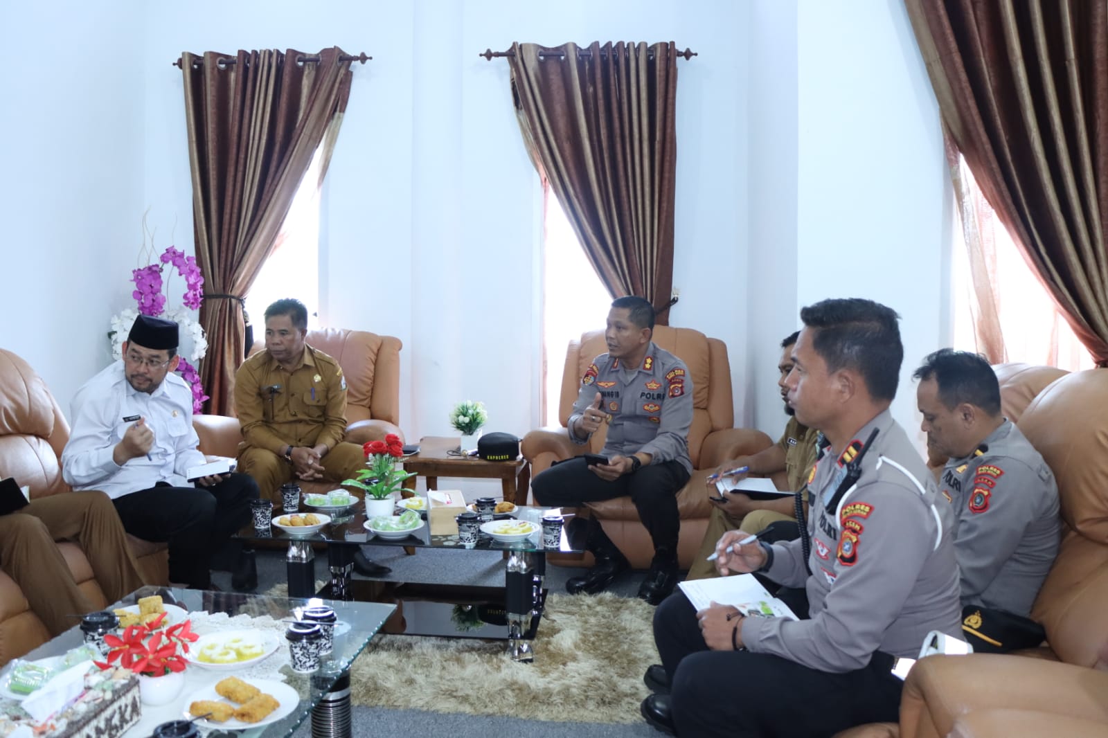 Kapolres Bener Meriah Hadiri Rapat Koordinasi Keberangkatan Jamaah Haji Bener Meriah