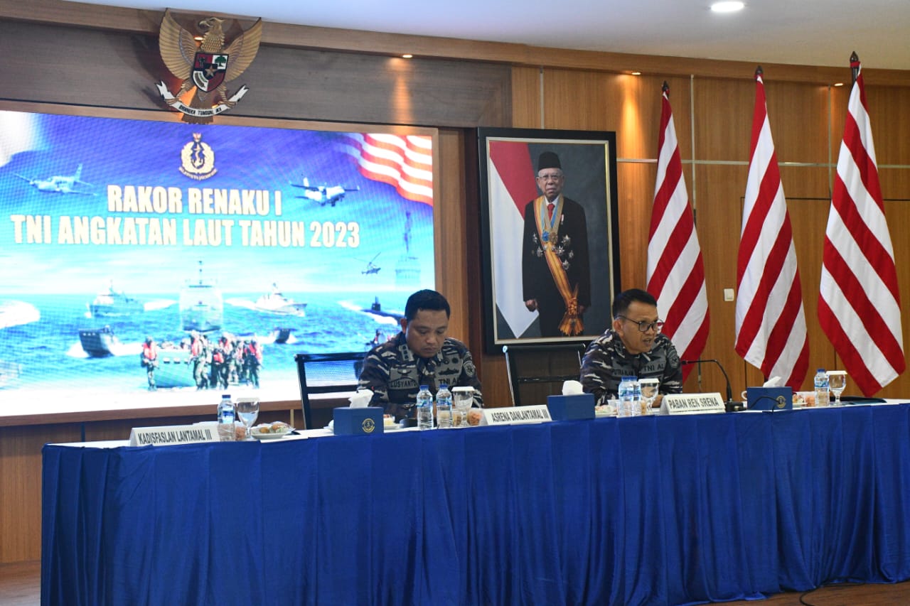 LANTAMAL III JAKARTA IKUTI RAKOR RENAKU I TNI AL TAHUN 2023