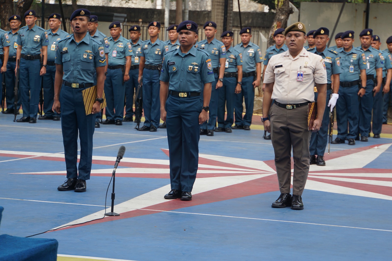 LANTAMAL III JAKARTA GELAR APEL GABUNGAN DAN UPACARA BENDERA 17 AN