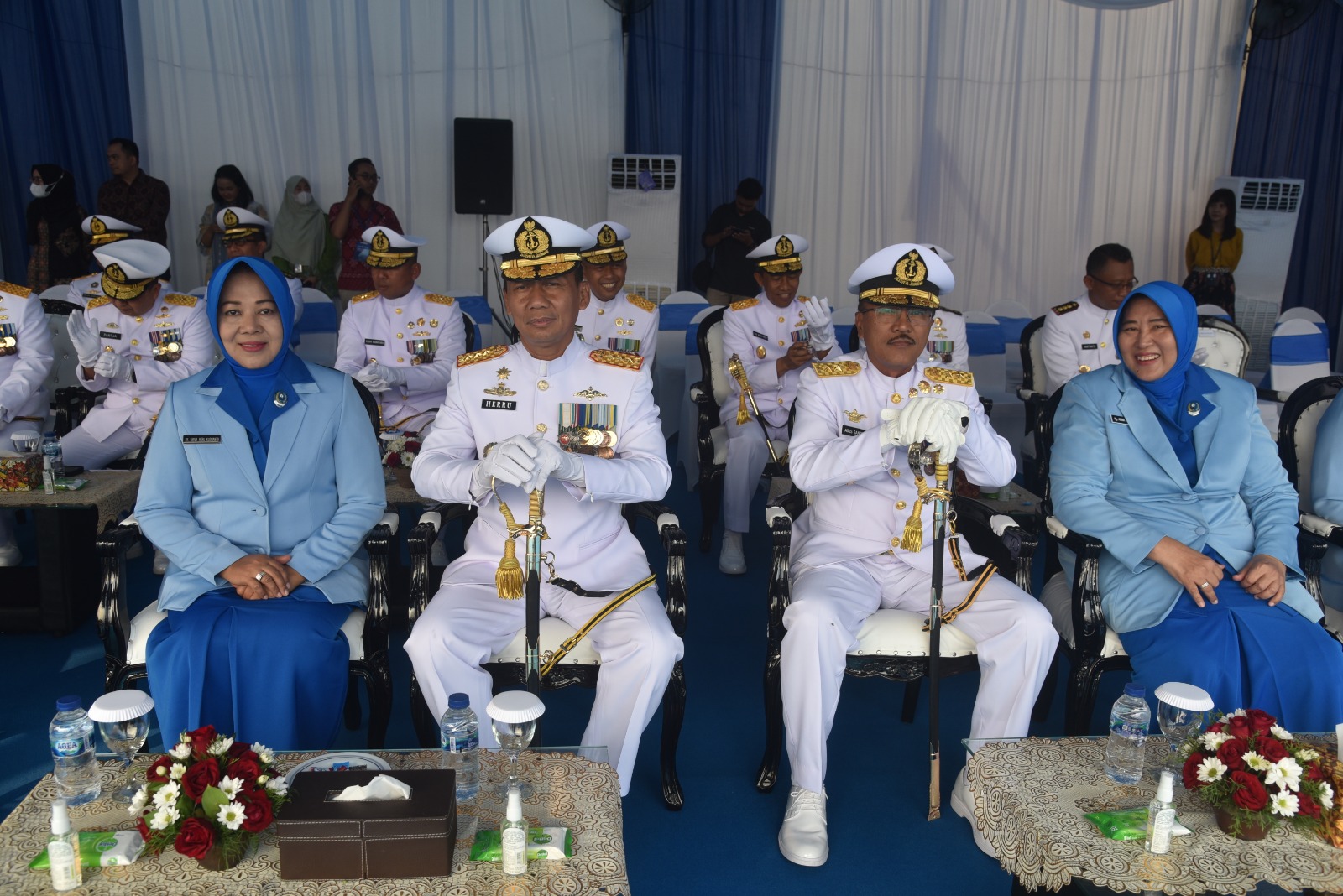 Pangkoarmada RI Saksikan Shipnaming dan Peresmian KRI Kapak-625 dan KRI Panah-626