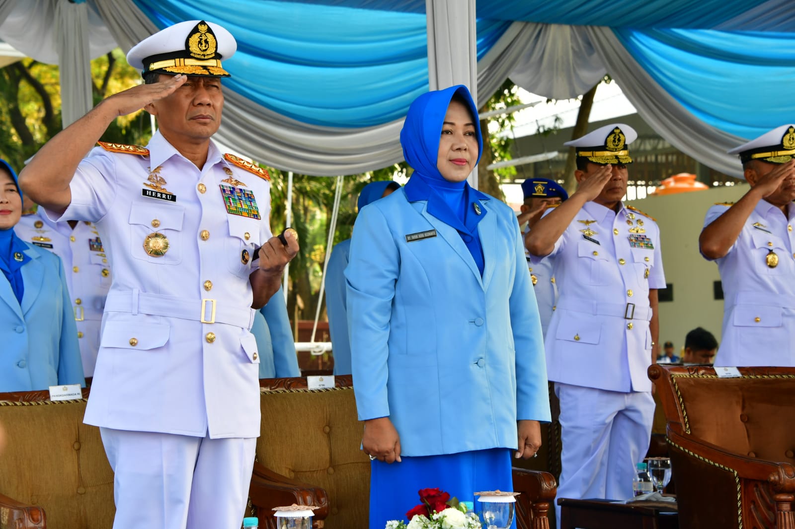 Pangkoarmada RI Hadiri Peringatan Hardikal Ke-77 di Surabaya.