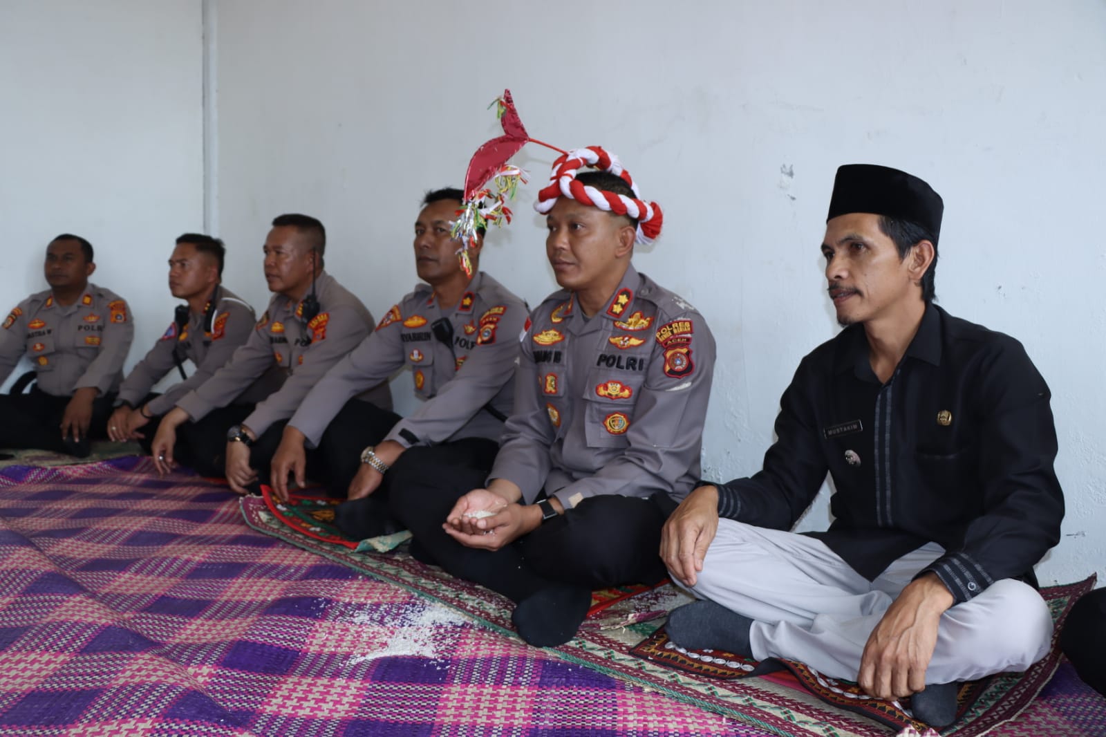 Silaturahmi Kapolres Bener Meriah Dengan Forkopimcam dan Para Reje di Kecamatan Syiah Utama