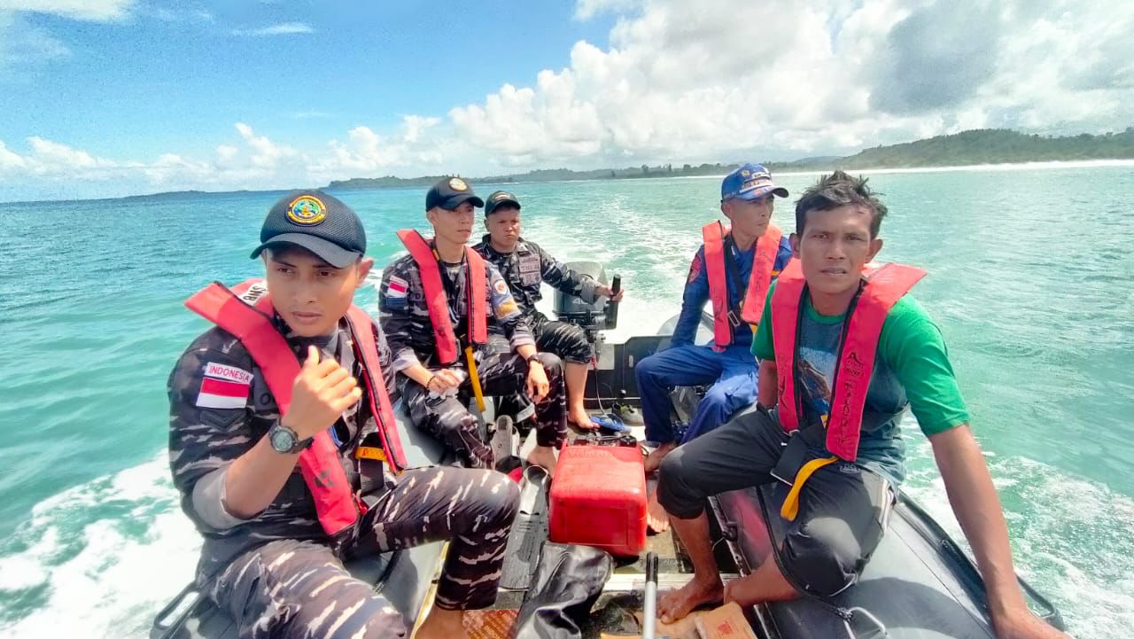 Gerak Cepat, Tim SAR Lanal Simeulue Tanggapi Laporan Orang Hilang Di Laut