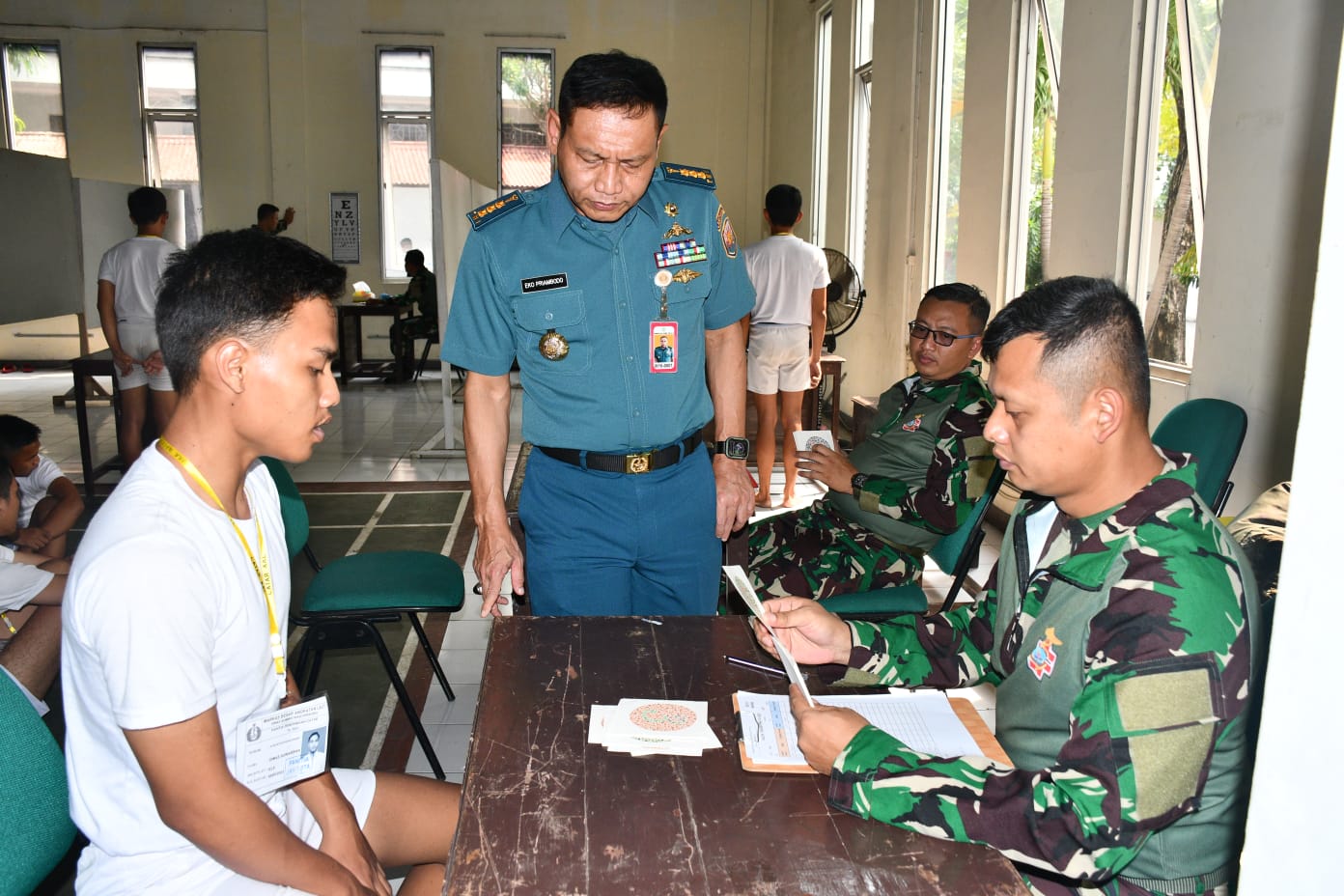 CALON TARUNA AAL PANDA LANTAMAL III JAKARTA IKUTI SELEKSI TES KESEHATAN TAHAP I