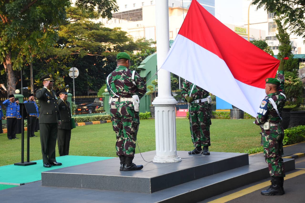 Kodim 0501/JP Gelar Upacara Peringatan Hari Lahir Pancasila