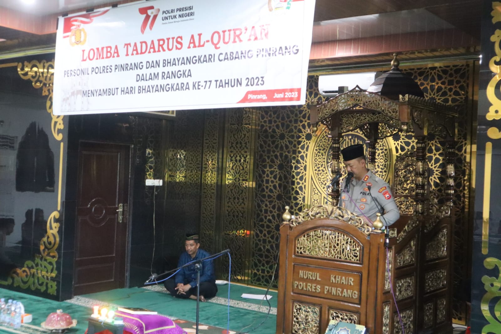 Dalam Rangka Hut Bhayangkara ke 77 Polres Pinrang Gelar Lomba Tadarus Al-Qur’an