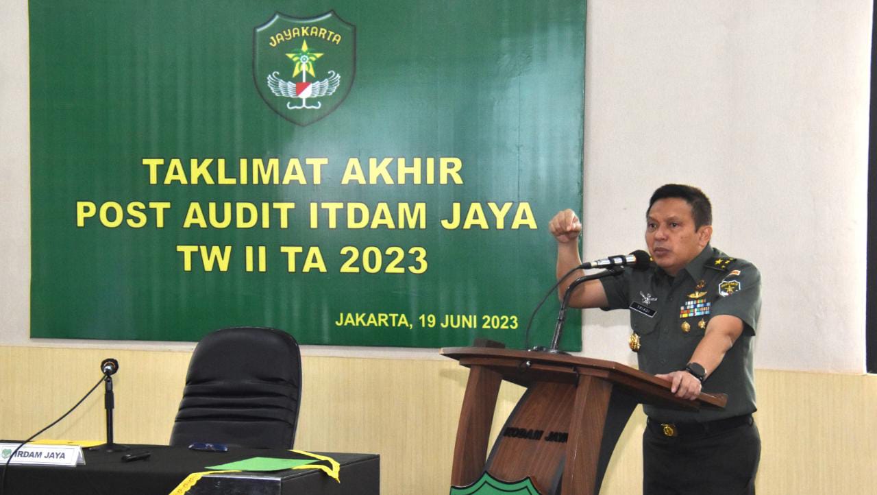 Irdam Jaya Pimpin Taklimat Akhir Wasum Post Audit Itdam Jaya Triwulan II TA 2023