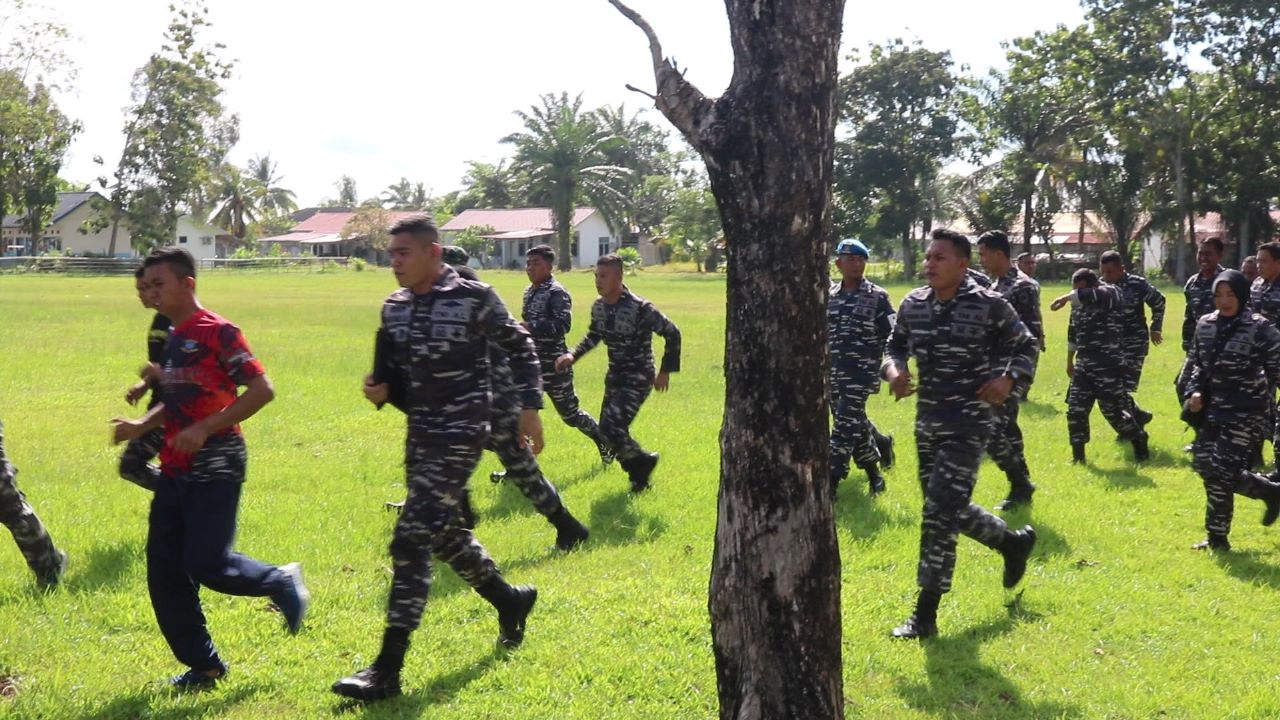 Prajurit Lanal Bengkulu Sigap Berlarian Kala Informasi Gempa Bumi Dimumkan