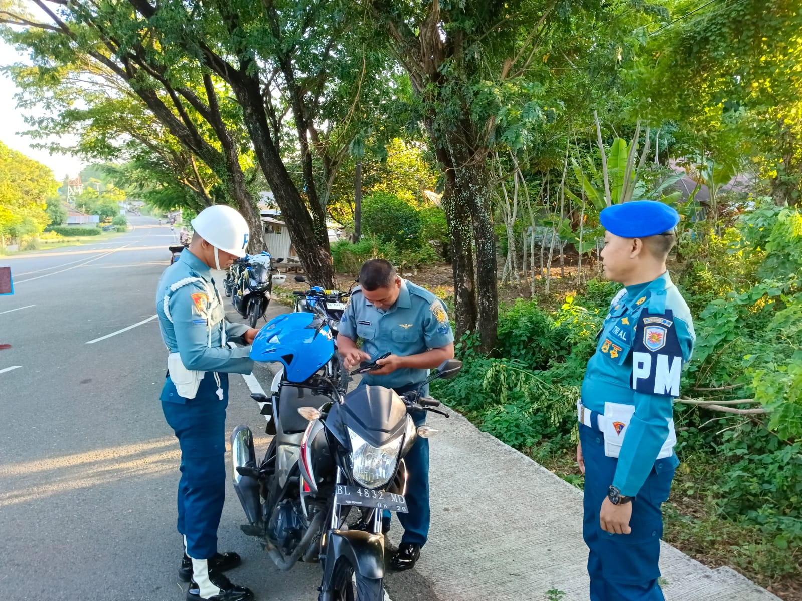 Tingkatkan Disiplin Personel, Pomal Lanal Sabang Gelar Opsgaktib