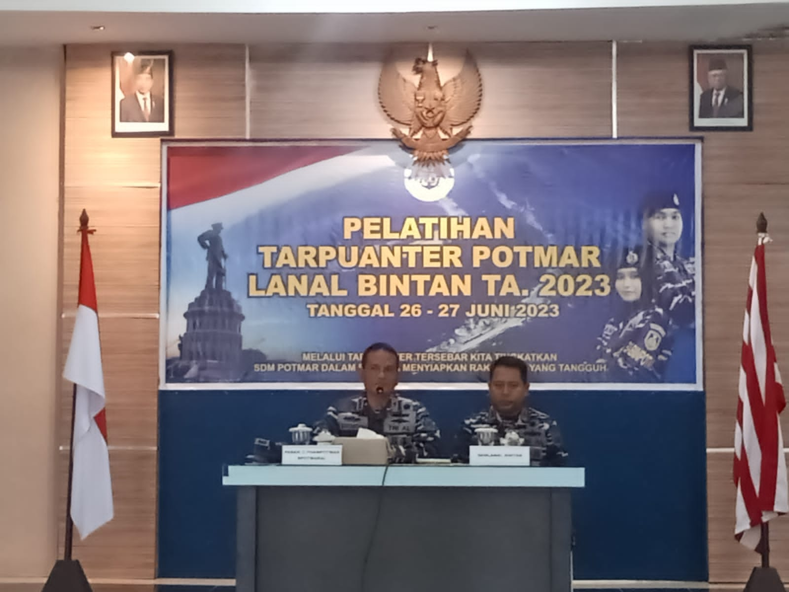 Lanal Bintan Laksanakan Penataran Kemampuan Potensi Maritim TA. 2023 Yang Diselenggarakan Oleh Spotmaral