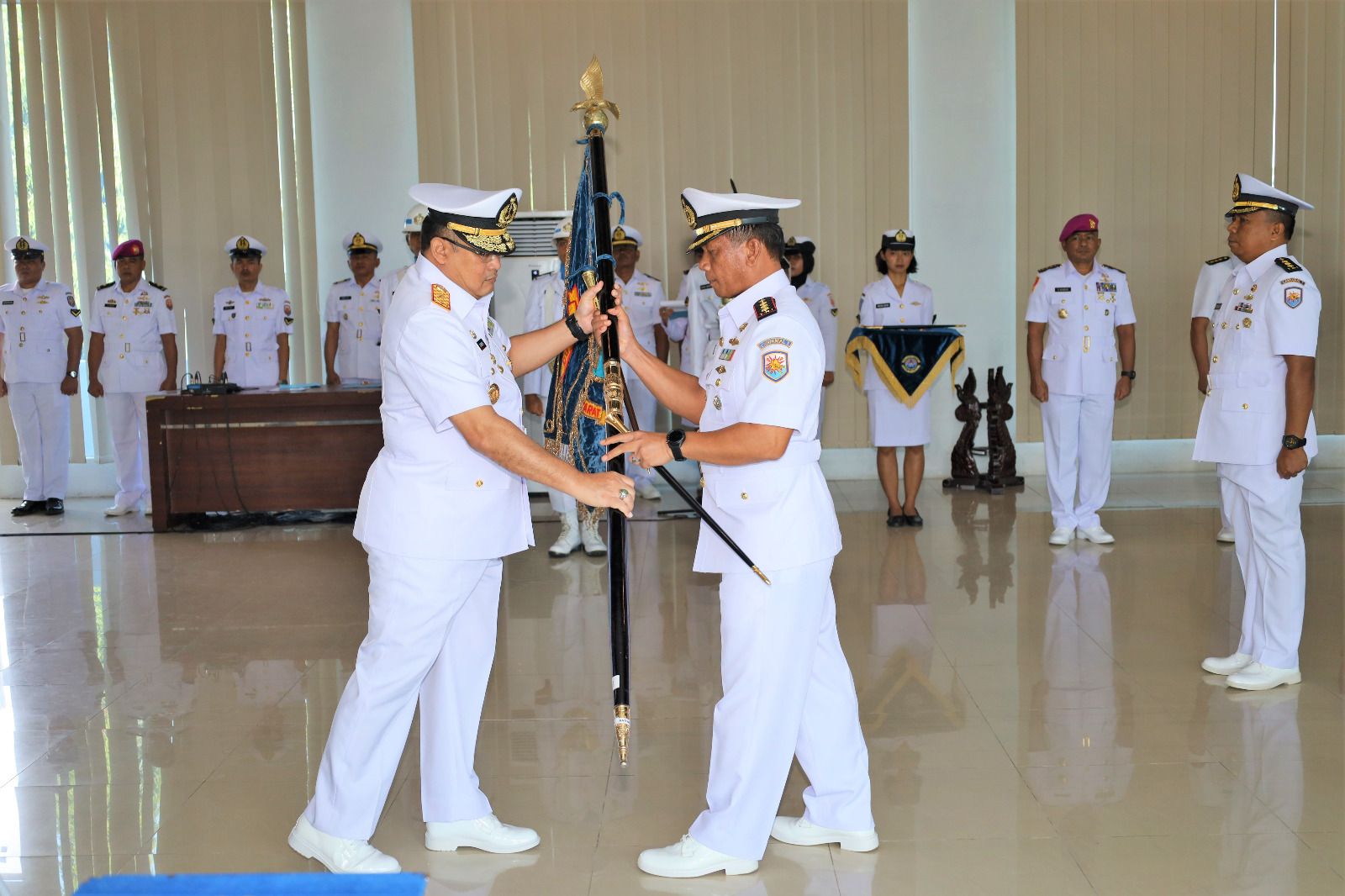 Jabatan Komandan Pangkalan TNI AL Dumai Diserahkan Kepada Kolonel Laut (P) Kariady Bangun