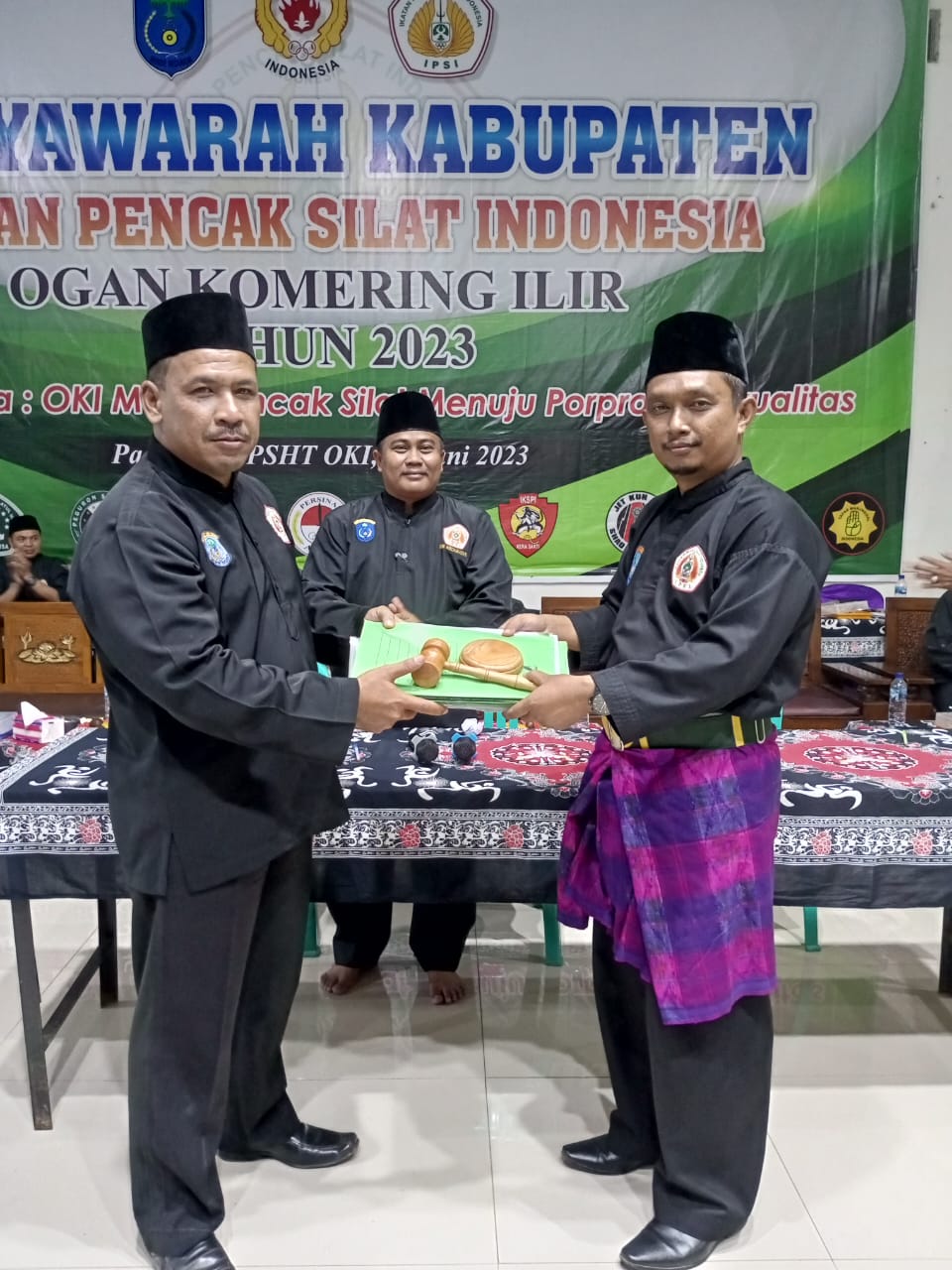 Musyawarah Kabupaten Ikatan Pincak Silat Indonesia Menetapkan Agus Masnanto Sebagai Ketua Umum IPSI OKI Masa Bakti Tahun 2023 – 2027