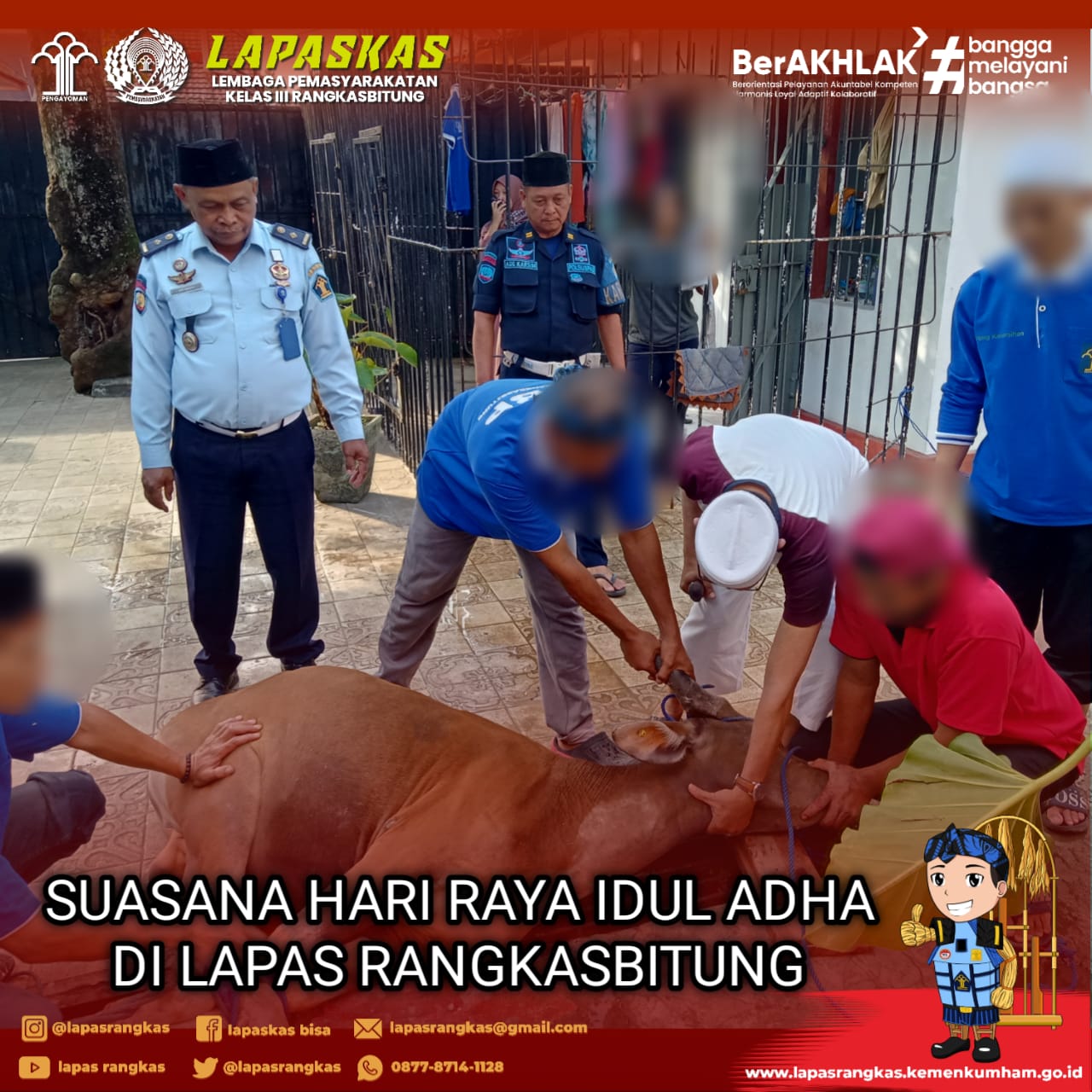 Penuhi Animo Masyarakat, Lapas Rangkasbitung gelar Rangkaian Hari Raya Kurban