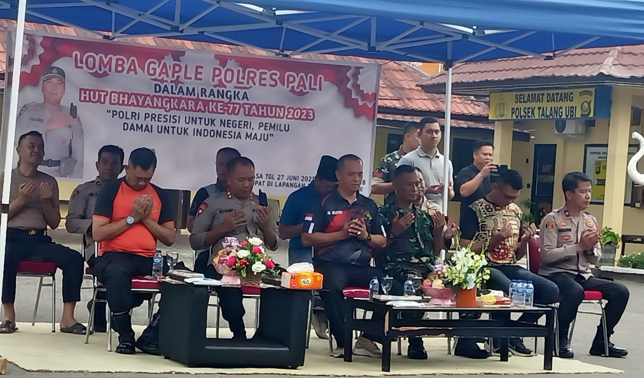 Meriahkan HUT Bhayangkara ke 77,Polres Pali Gelar Lomba Gaple