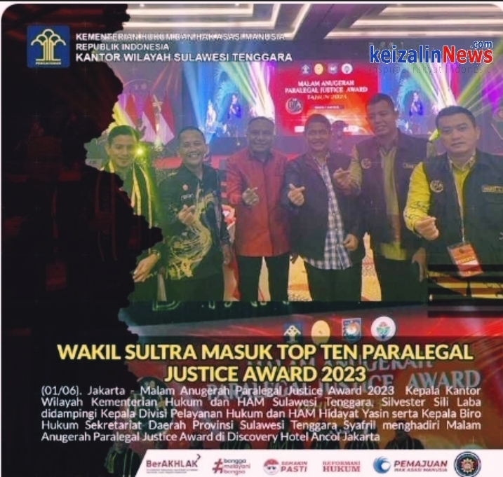 Wakil Sultra Masuk Top Ten Paralegal Justice Award 2023