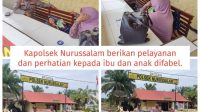 Tangis Haru Kapolsek Nurussalam Dengar Keluhan Ibu Marlina