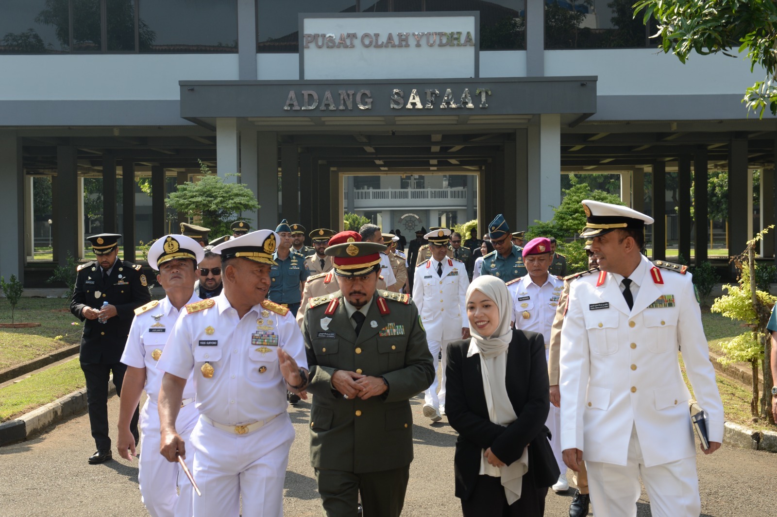 KUNJUNGAN DELEGASI SEKOLAH STAF DAN KOMANDO ANGKATAN BERSENJATA ARAB SAUDI DI SESKOAL