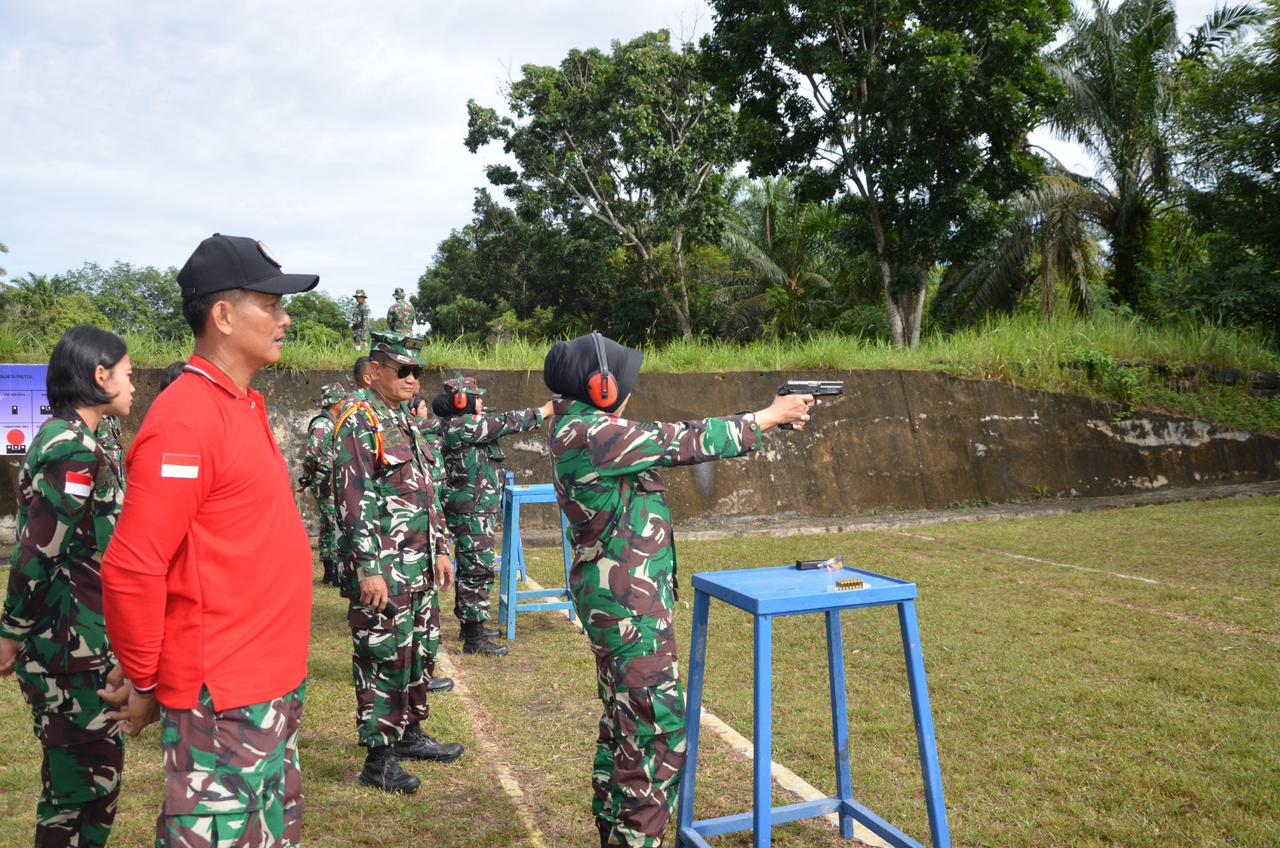 Uji Terampil Menembak dan Renang Prajurit, Tandai Berakhirnya Giat Glagaspur P1 dan P2 di Pangkalan TNI AL Dumai