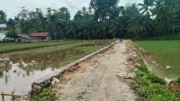 Diduga Proyek Talut penahan tanah Di Desa Seuneubok Puntie Asal Jadi Serta Tampilkan Plang Proyek Tak Tampak.